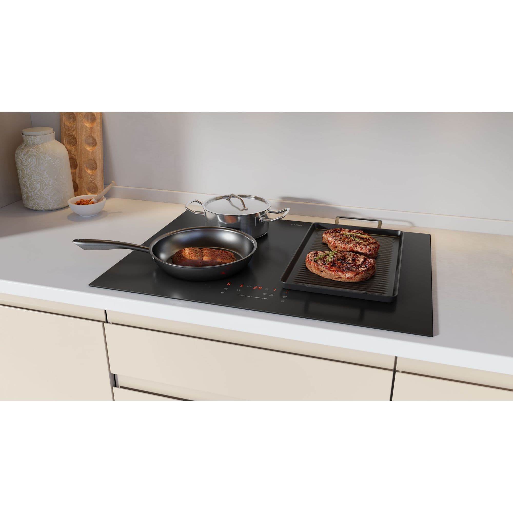 ETNA KIF370ZT Inductiekookplaat 70 cm – Koppelbare Flexzones, Slider