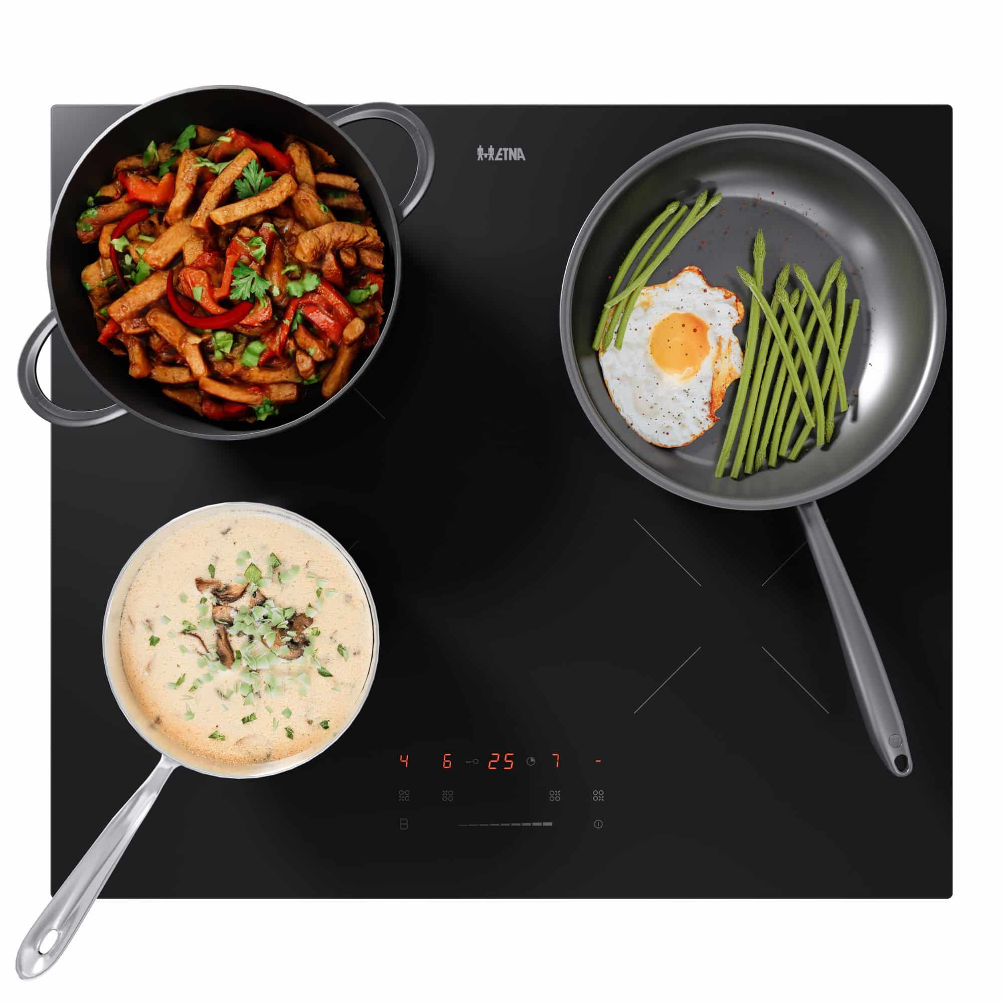 ETNA KI159ZT Inductiekookplaat 60 cm – 4 zones, Slider, Boost