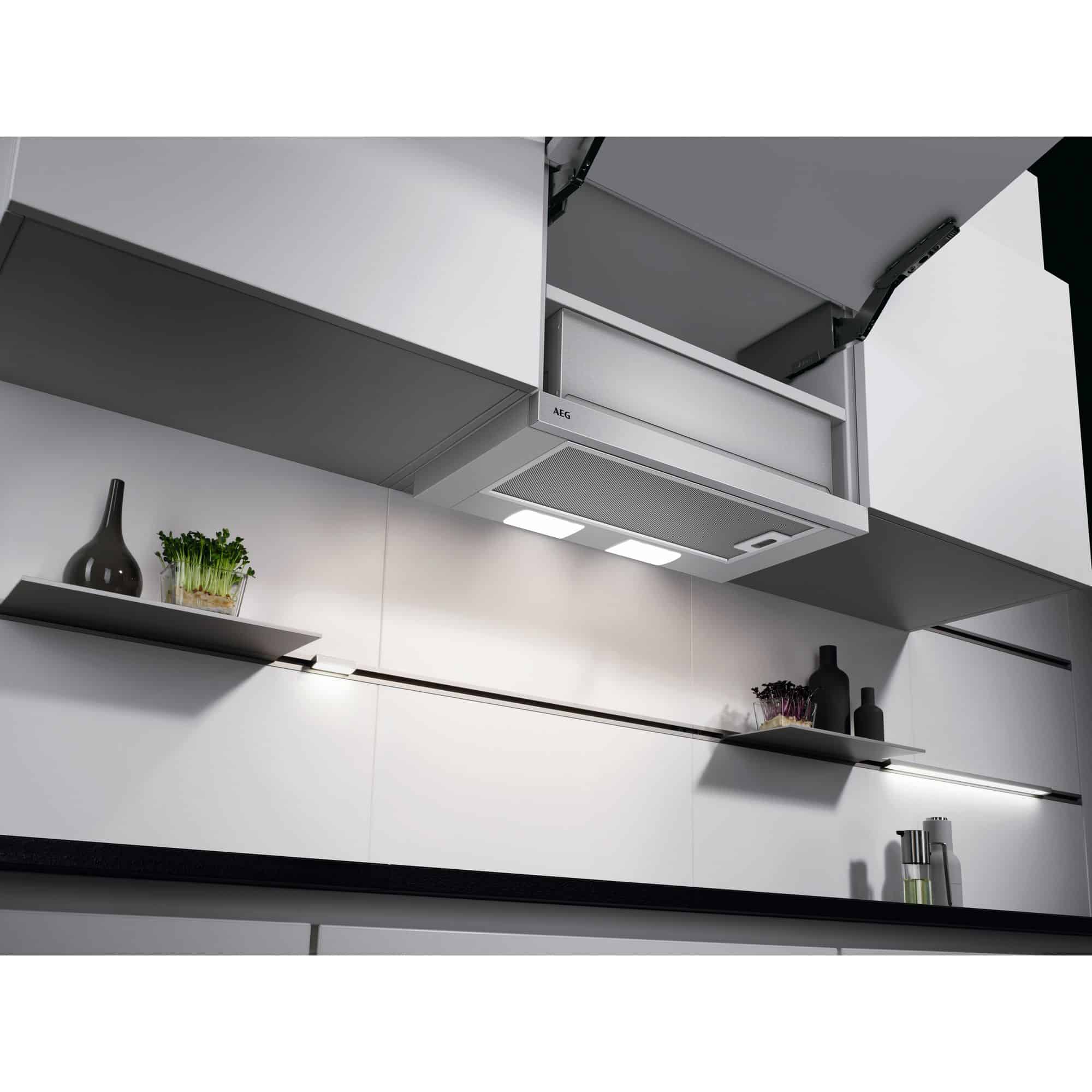 AEG DPB3622S Telescopische Afzuigkap 60 cm – RVS-look, LED