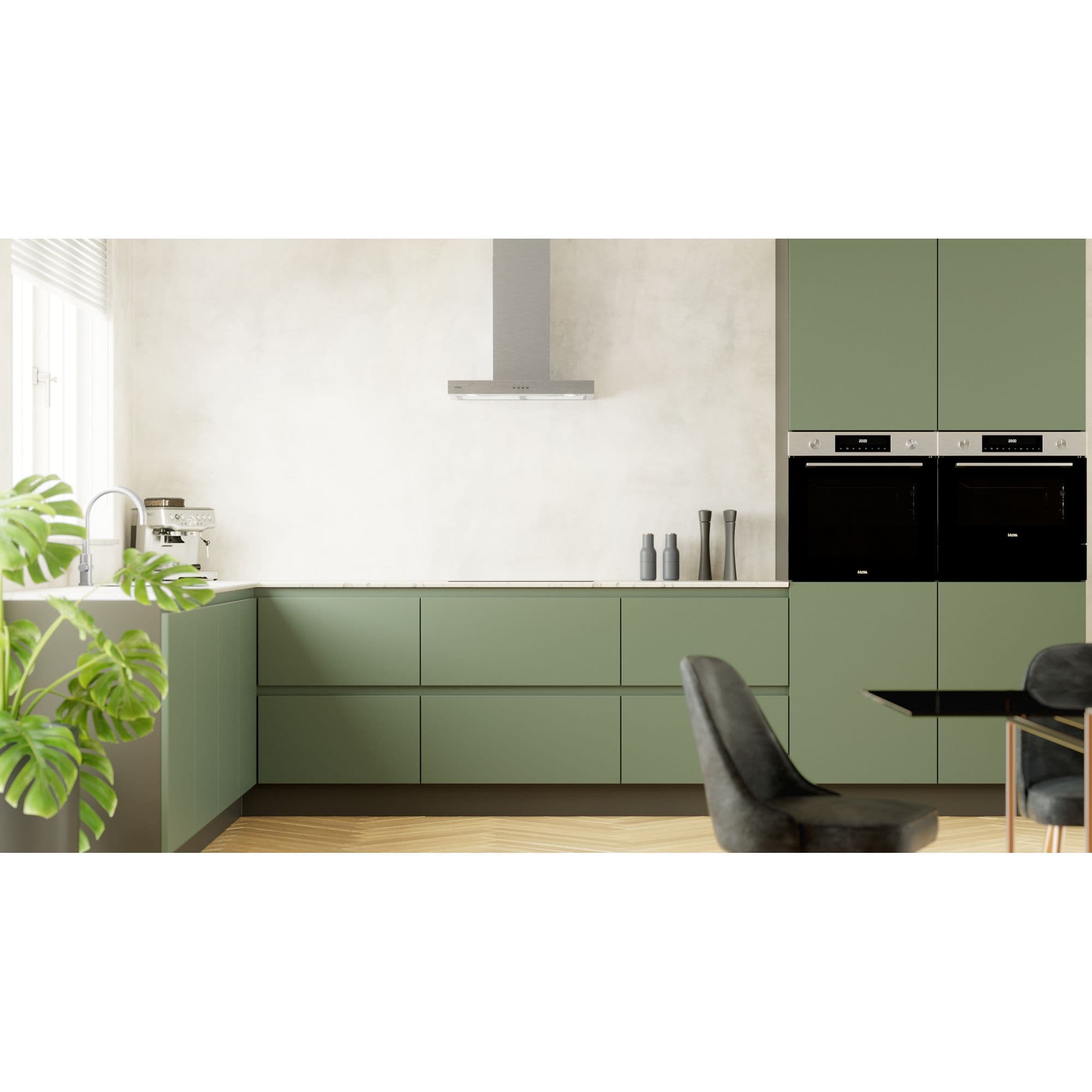 ETNA AB260RVS Wandschouw Afzuigkap 60 cm – RVS, Energieklasse A