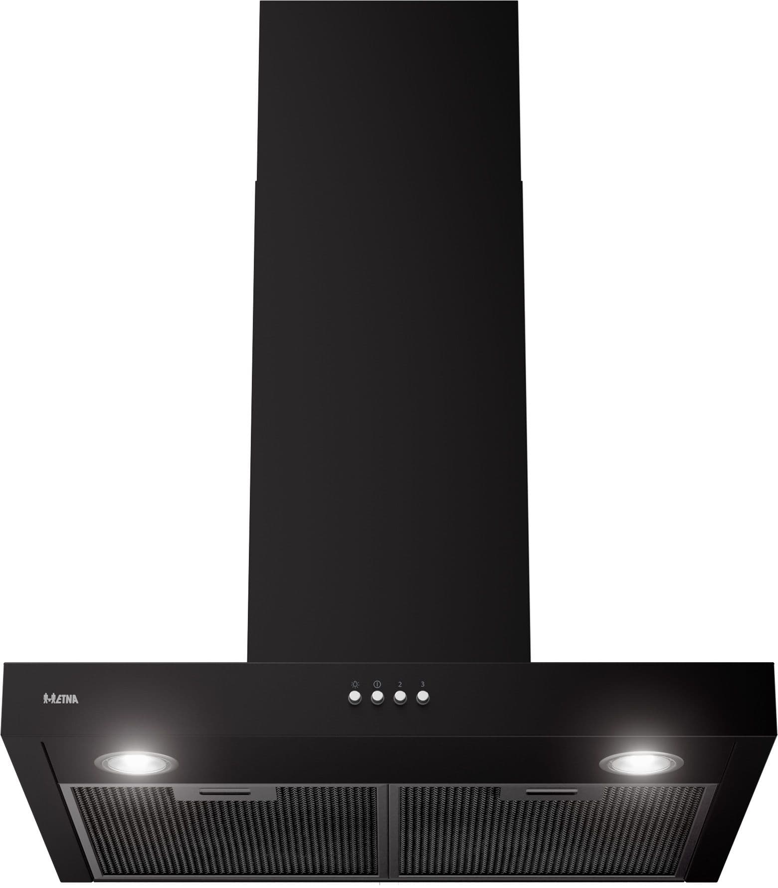 ETNA AB260ZT Wandschouw Afzuigkap 60 cm – Mat Zwart, Energieklasse A