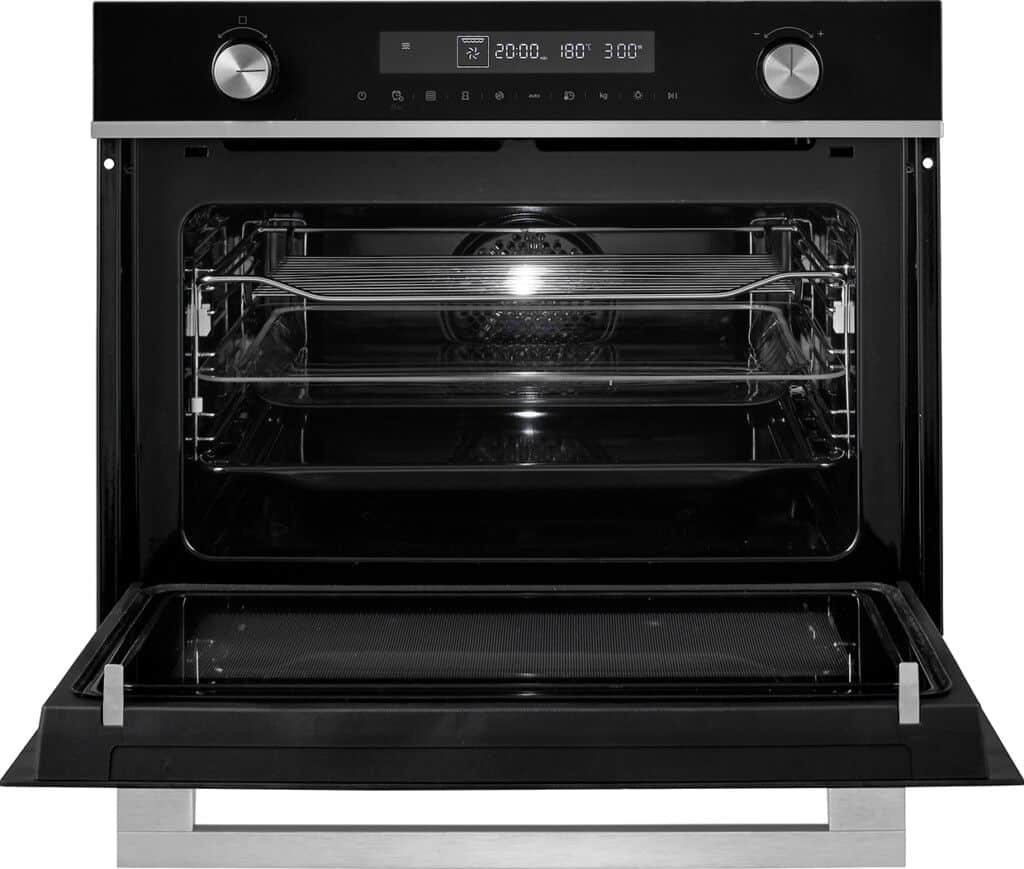 ETNA CM450ZT Inbouw Combimagnetron-oven 50 l – Nis 45 cm, Black Titanium