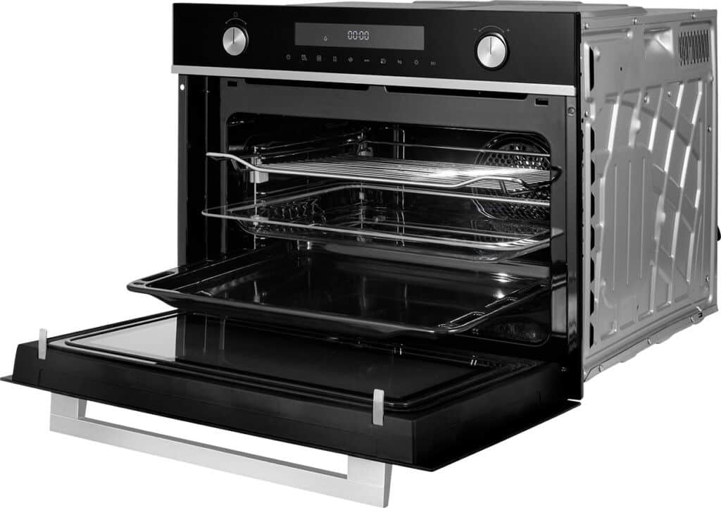ETNA CM450ZT Inbouw Combimagnetron-oven 50 l – Nis 45 cm, Black Titanium