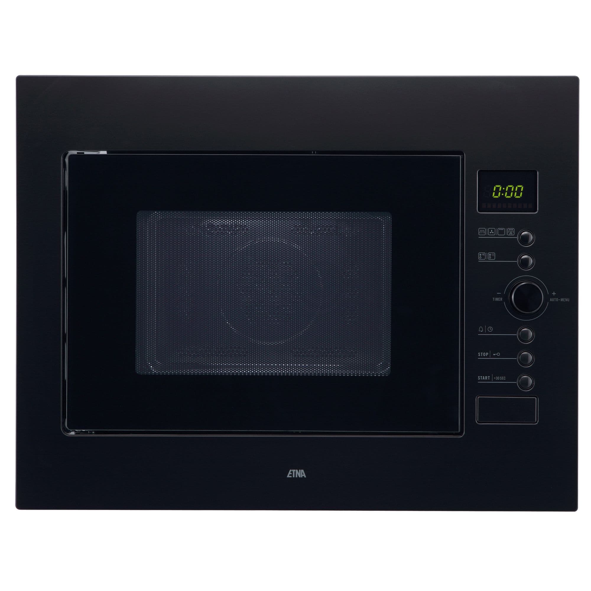 ETNA CM232ZT Inbouw Combimagnetron 32 l – Mat Zwart, Turbo-hetelucht