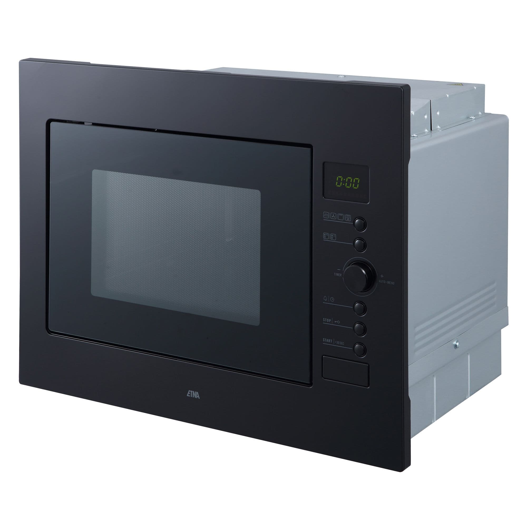 ETNA CM232ZT Inbouw Combimagnetron 32 l – Mat Zwart, Turbo-hetelucht