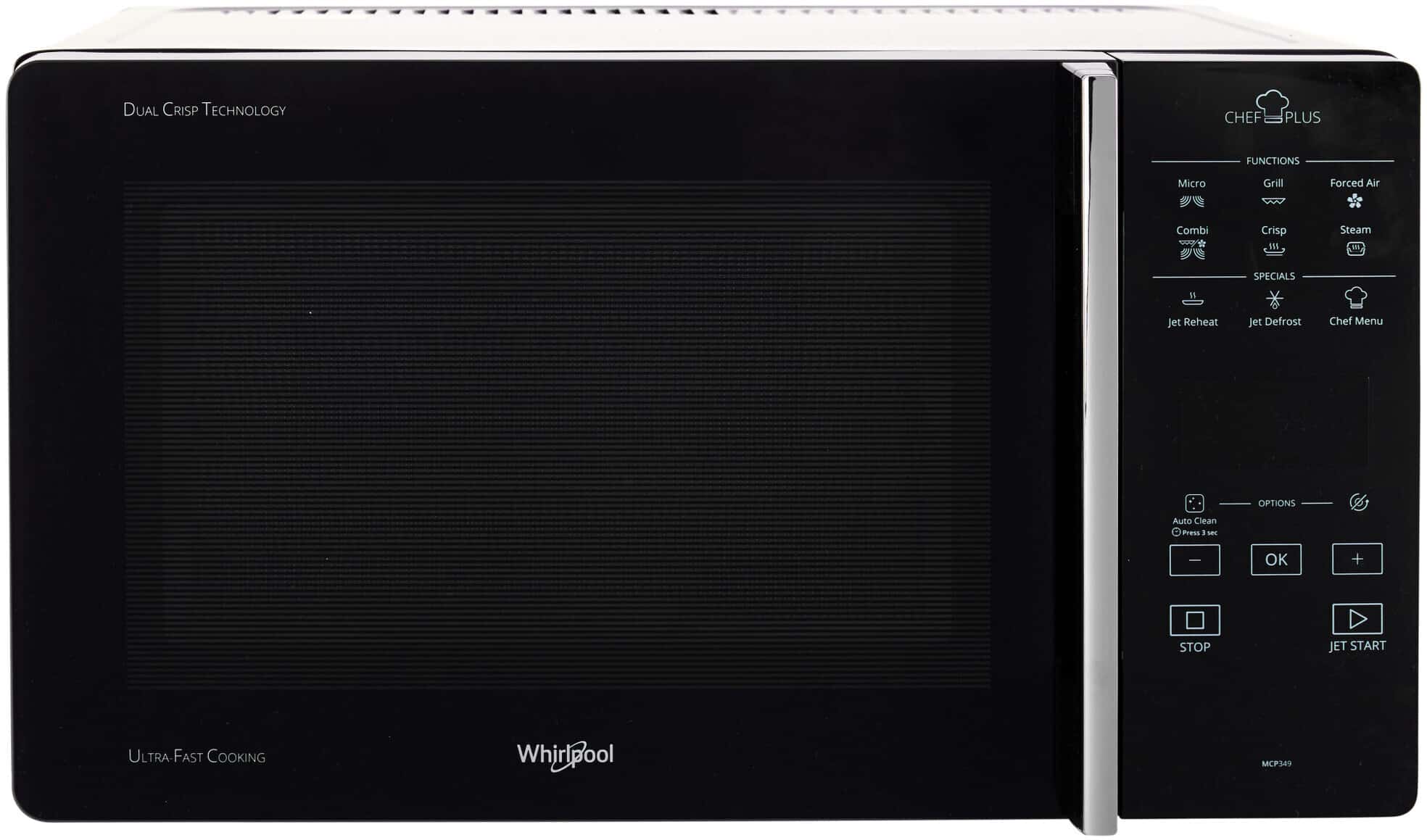 Whirlpool MCP 349 BL Combimagnetron 25 l – Zwart, Crisp