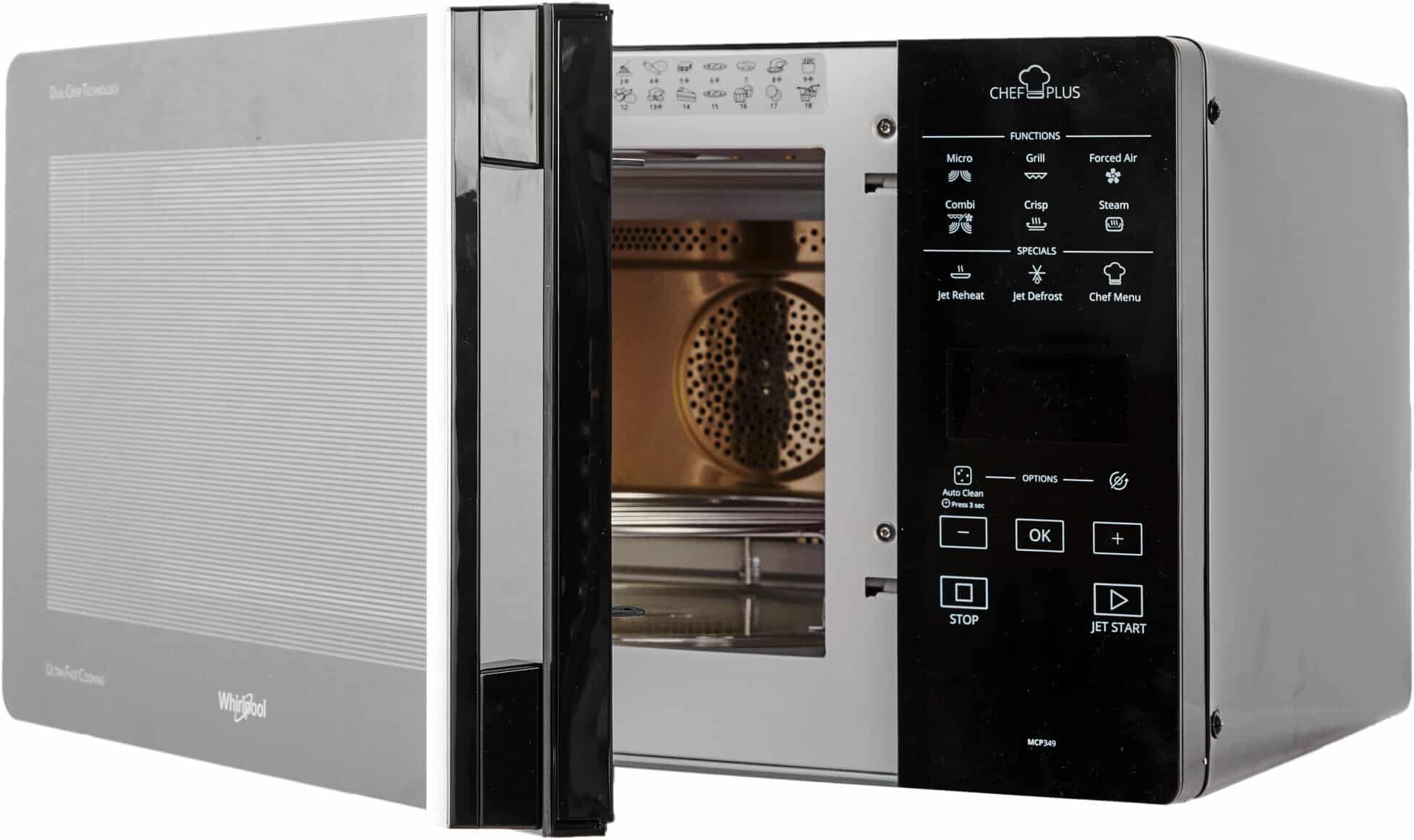 Whirlpool MCP 349 BL Combimagnetron 25 l – Zwart, Crisp
