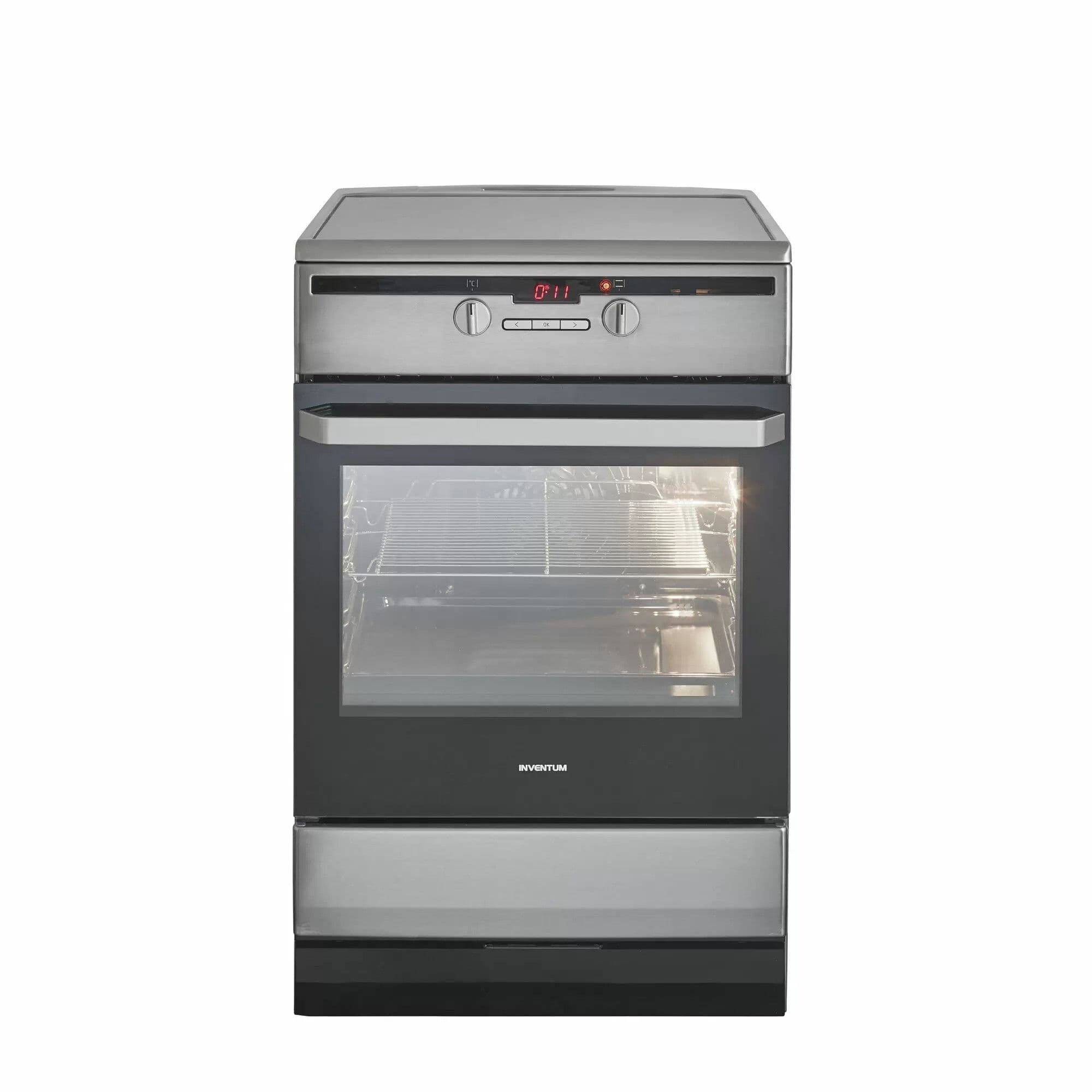 Inventum VFI6042RVS Inductiefornuis 60 cm – Multifunctionele Oven 65 l, RVS