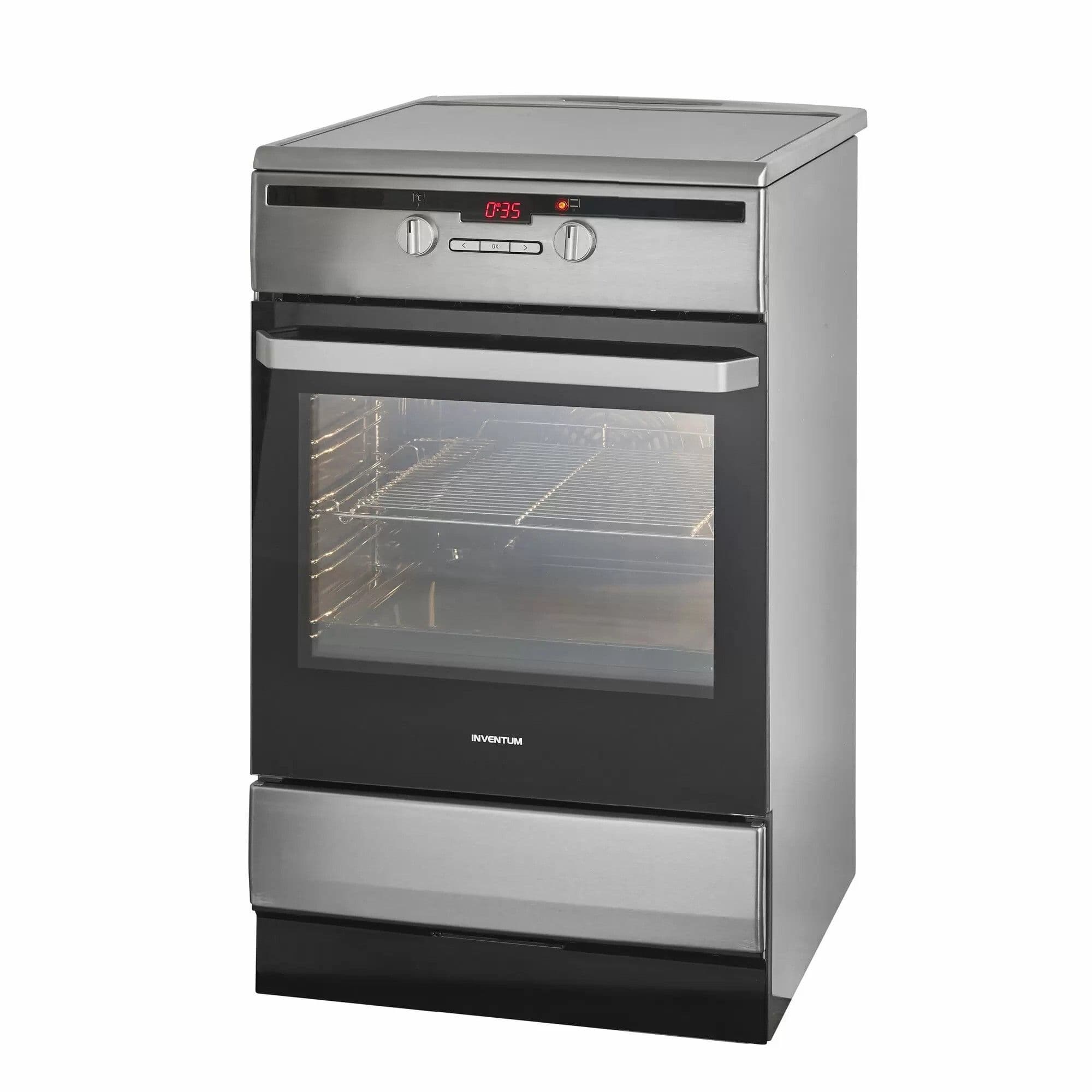 Inventum VFI6042RVS Inductiefornuis 60 cm – Multifunctionele Oven 65 l, RVS