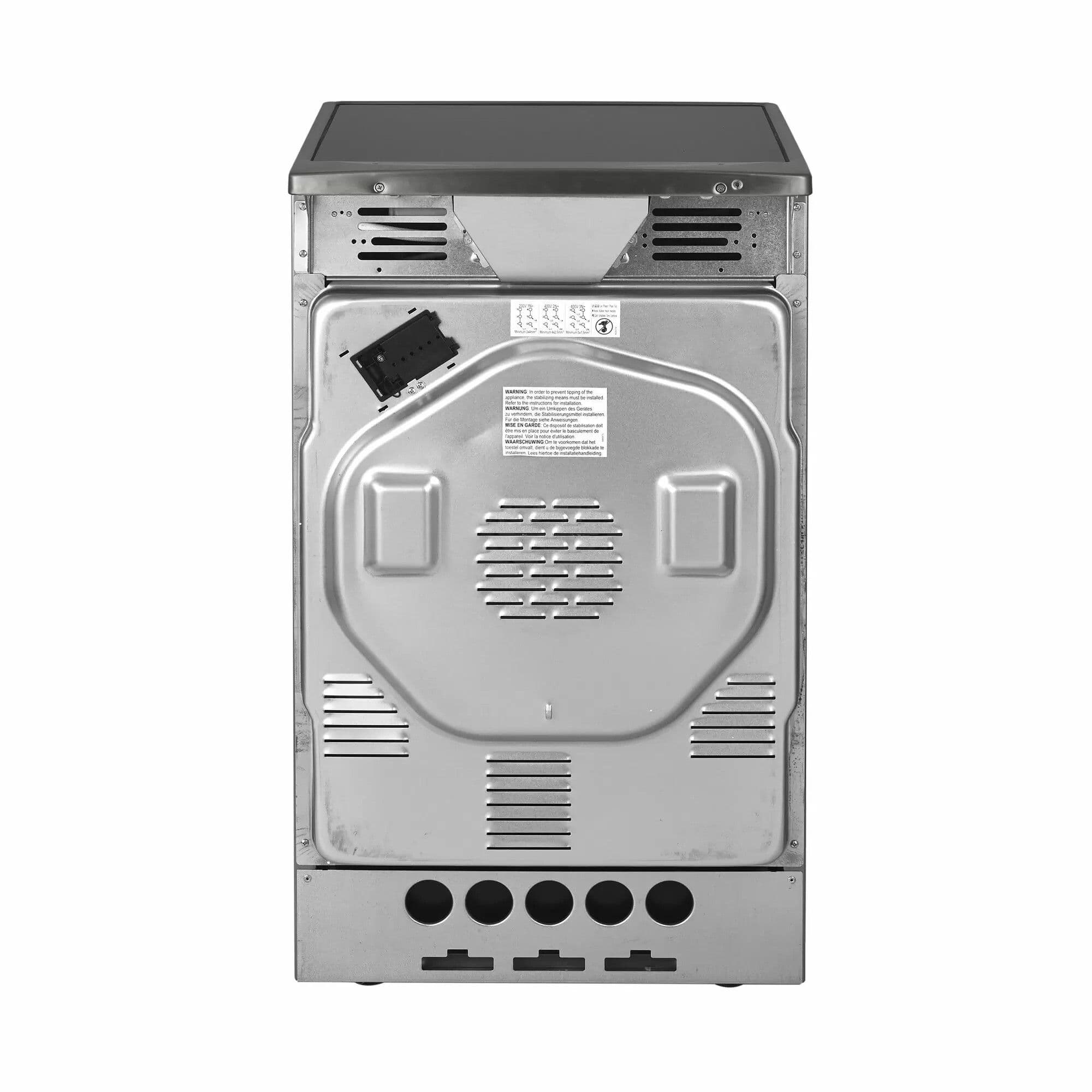 Inventum VFI6042RVS Inductiefornuis 60 cm – Multifunctionele Oven 65 l, RVS