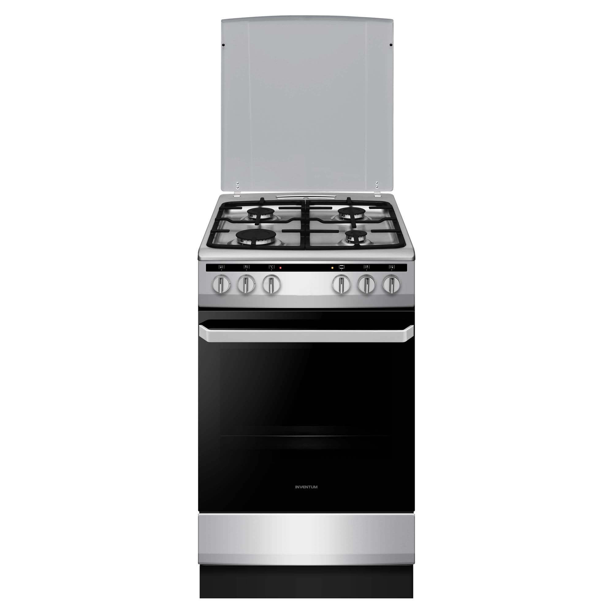 Inventum VFG5020GRVS Gasfornuis 50 cm – Heteluchtoven 62 l, RVS