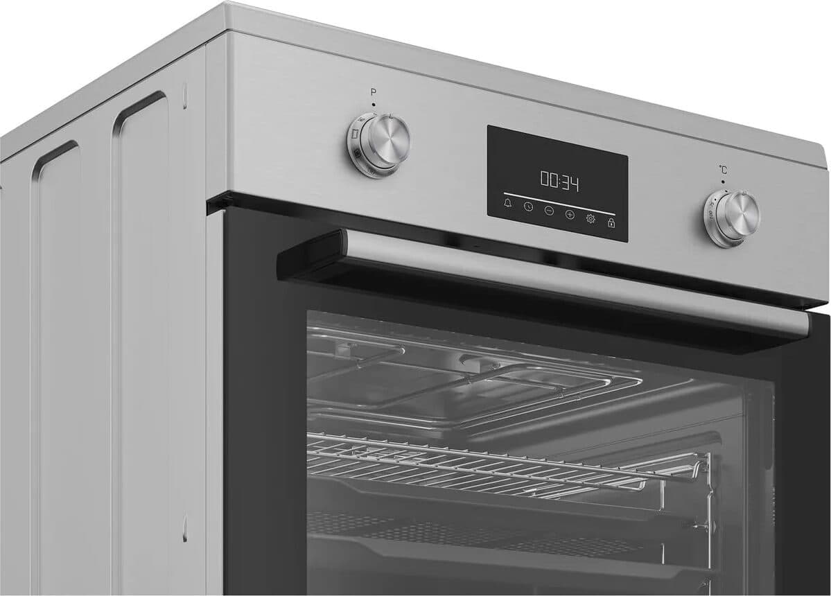 Beko FBMA6930GX Inductiefornuis 60 cm – Oven 72 l met AirFry, RVS
