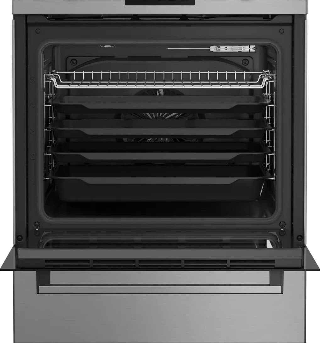 Beko FBMA6930GX Inductiefornuis 60 cm – Oven 72 l met AirFry, RVS