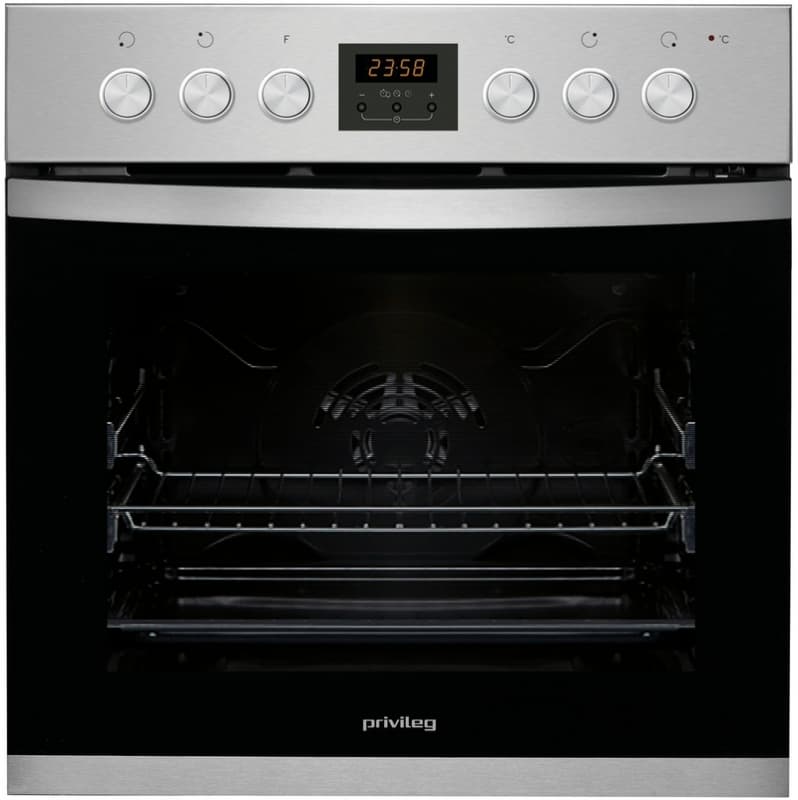 Privileg PHVK3 OH8V IN Inbouwoven Multifunctioneel – 8 functies, 65 l, RVS