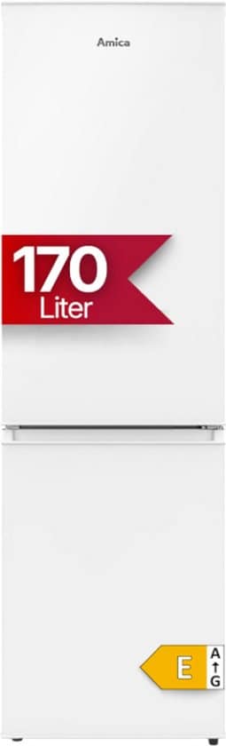 Amica Koel-vriescombinatie AKG 3850 W – 170 liter – Energielabel E