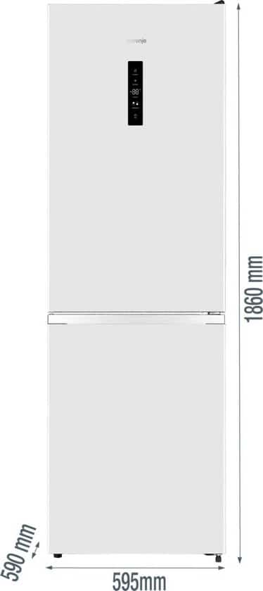 Gorenje Koel-vriescombinatie NRK619CAW4 – 304 liter – Energielabel C