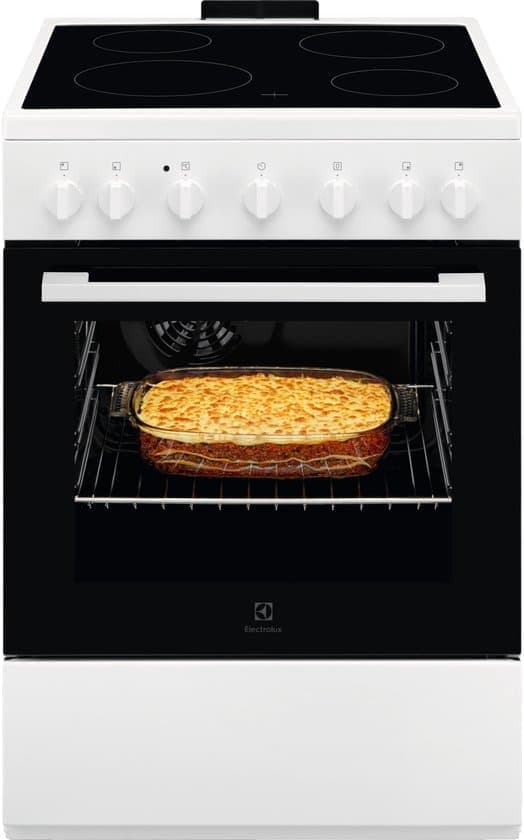 Electrolux LKR620066W Vrijstaand fornuis Electrisch Keramisch Zwart, Wit A
