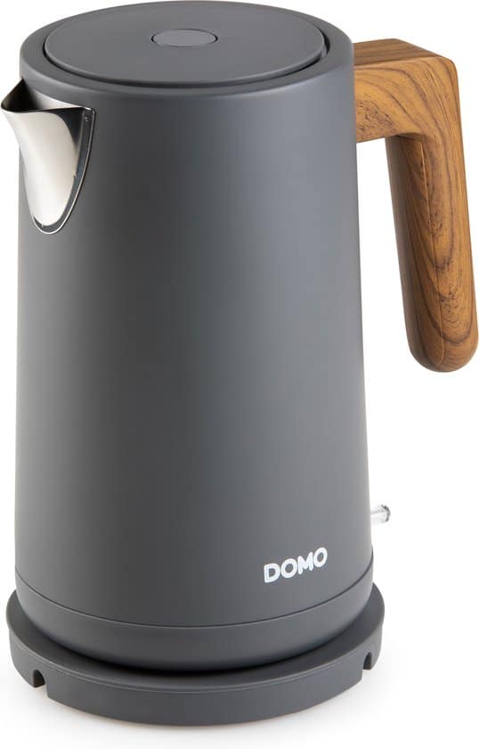 DOMO DO9268WK Waterkoker ‘Wood You’ – 1,7 L – mat grijs