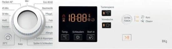 Bauknecht BPW 814 A | Wasmachine | 8 kg | A Label | Duits display