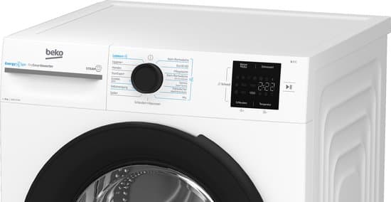 Beko b300 BM3WFU3841X wasmachine Voorlader 8 kg 1400 RPM Wit- Duits display