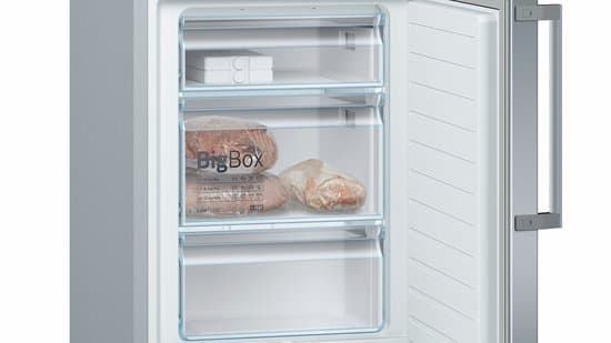 Bosch KGE398IBP – Serie 6 – Koel-vriescombinatie – RVS – Energielabel B – VitaFresh: houdt etenswaren langer vers in gekoelde lades