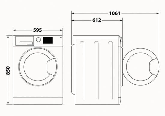 Privileg PWFV X 953 AA wasmachine Voorbelading 9 kg 1400 RPM Wit Duits Display