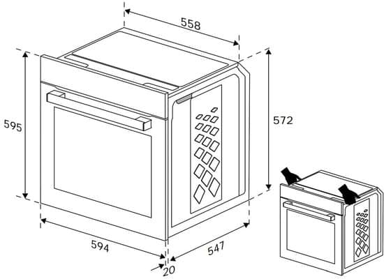 Beko Inbouwoven BBUM13329XS – 59,4 cm