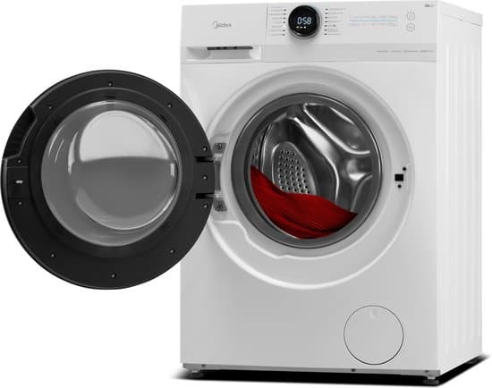 Midea MF200W90WB-14A wasmachine Voorlader 9 kg 1300 RPM Wit Duits Display