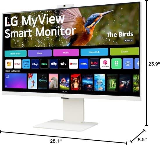 LG 32U721SA-W computer monitor 80 cm (31.5″) 3840 x 2160 Pixels 4K Ultra HD LCD Wit
