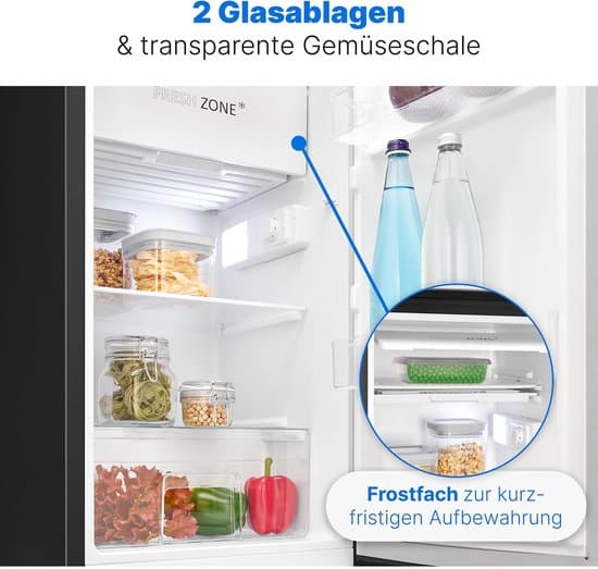 BOMANN KS 7254 Koelkast (E, 83,5 cm hoog, zwart)