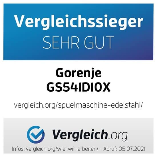 Gorenje Vaatwasser GS541D10X – 11 couverts – Energielabel D
