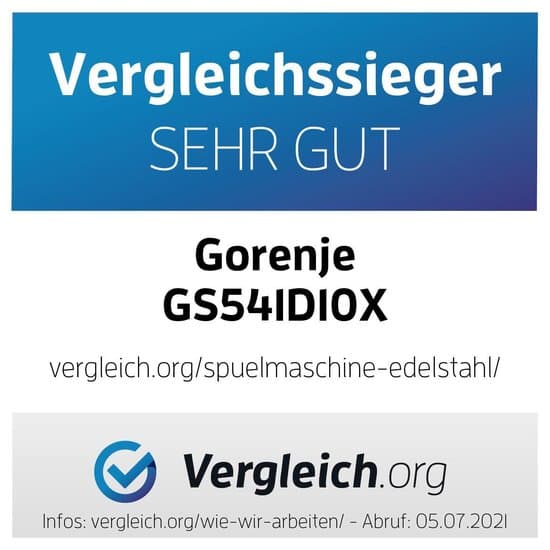 Gorenje GS541D10X Vrijstaand 11 couverts D