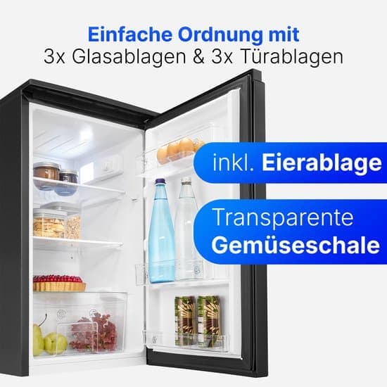 Bomann VS 7255 – Koelkast – Tafelmodel – 87 Liter – LED verlichting – Zwart