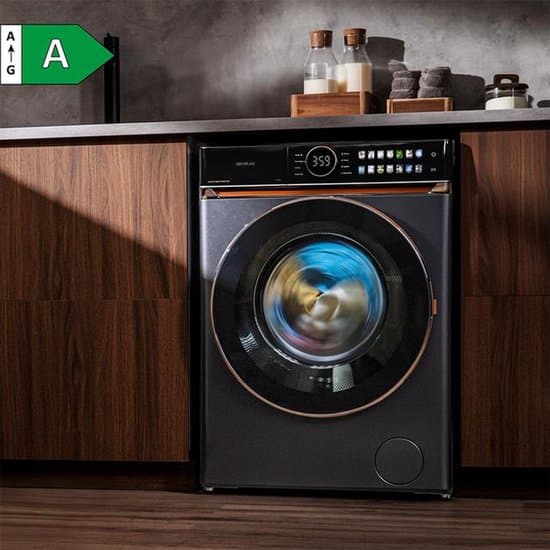Cecotec Bolero DressCode 12980 Direct Drive wasmachine Voorlader 12 kg 1400 RPM Staal Duits display