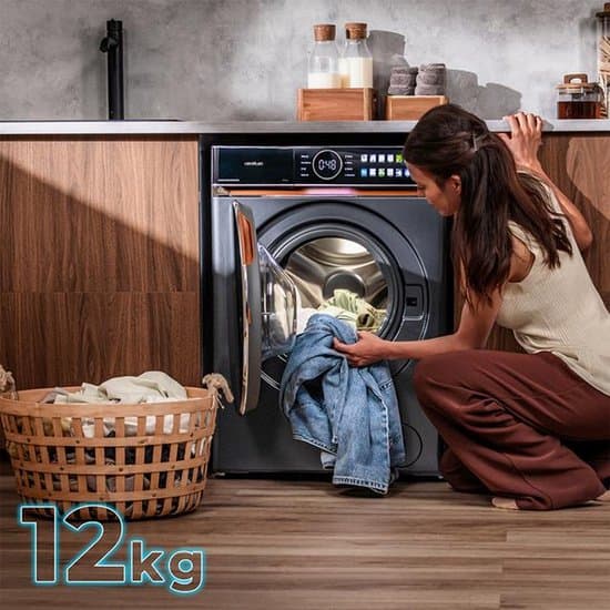Cecotec Bolero DressCode 12980 Direct Drive wasmachine Voorlader 12 kg 1400 RPM Staal Duits display