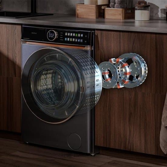Cecotec Bolero DressCode 12980 Direct Drive wasmachine Voorlader 12 kg 1400 RPM Staal Engels Display