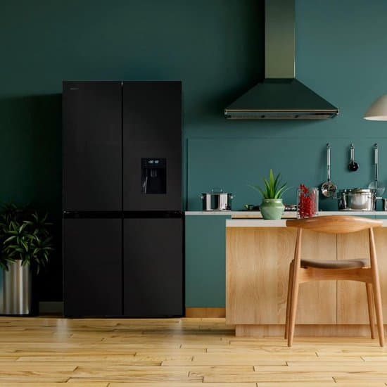 Cecotec Bolero CoolMarket 4D 564 Dark E, Vrijstaand, Frans deur, 4 deur(en), Touch, Op de deur, 563 l