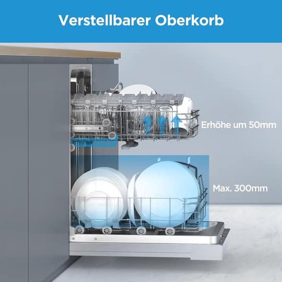 Midea Onderbouw vaatwasser MDWEU1435XSS-W – 14 couverts – Energielabel E