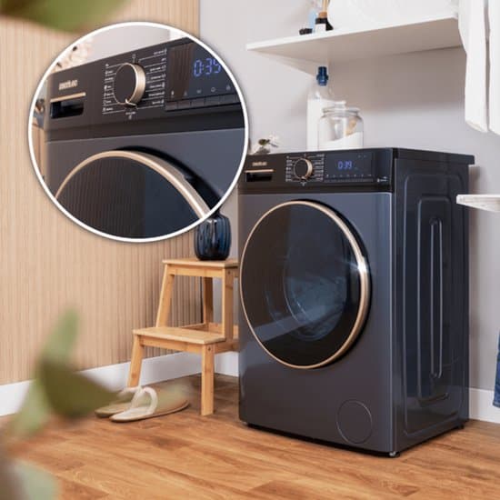 Cecotec Bolero DressCode 8610 wasmachine Voorlader 8 kg 1400 RPM Blauw- Duits display