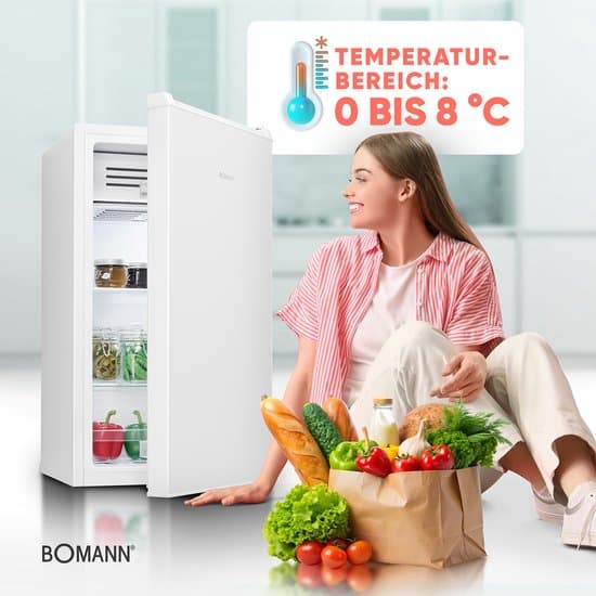 Bomann KS 7257 – Koelkast – 83Liter -met ijsblokjesvak – Wit
