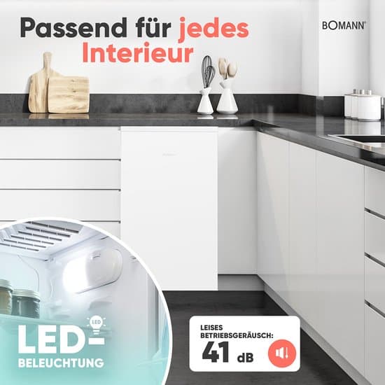 Bomann KS 7257 – Koelkast – 83Liter -met ijsblokjesvak – Wit