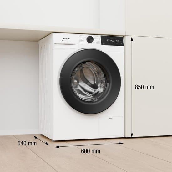 Gorenje WGAM484A wasmachine Voorlader 8 kg 1320 RPM Wit- Duits display