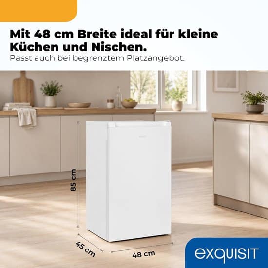 Exquisit Koelkast KS5117-3-010E – 82 liter – Energielabel E