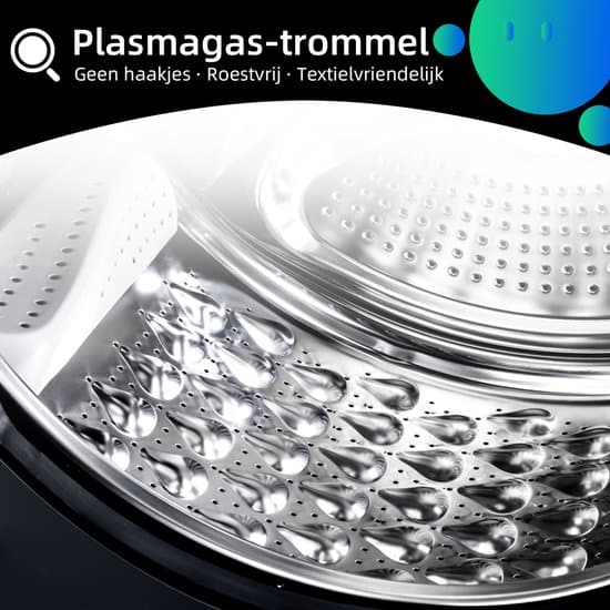 CHiQ CW07123863AX – Wasmachine – 7 KG – Space Pro – 16 programma’s – AI Smart – Stoomwassen & Quick Wash- Duits display