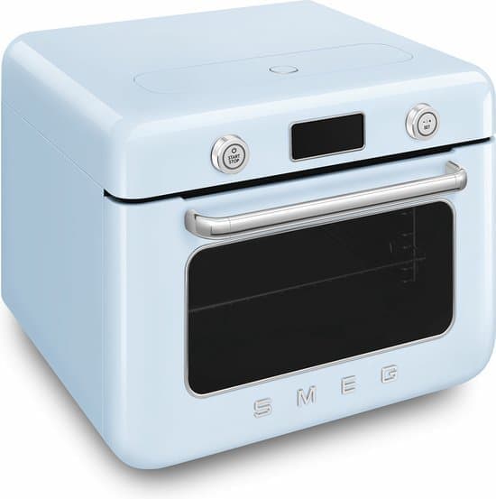 Smeg Stoomoven COF01PBEU – Pastelblauw – 51 cm