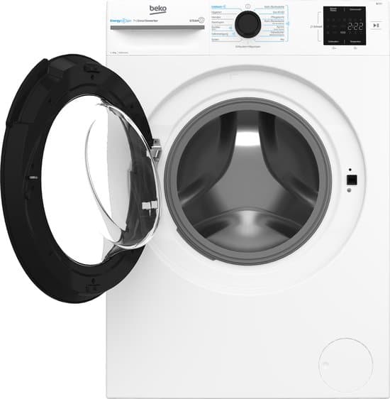 Beko b300 BM3WFU3841X wasmachine Voorlader 8 kg 1400 RPM Wit- Duits display