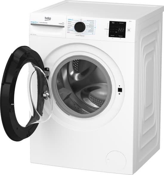 Beko b300 BM3WFU3841X wasmachine Voorlader 8 kg 1400 RPM Wit- Duits display