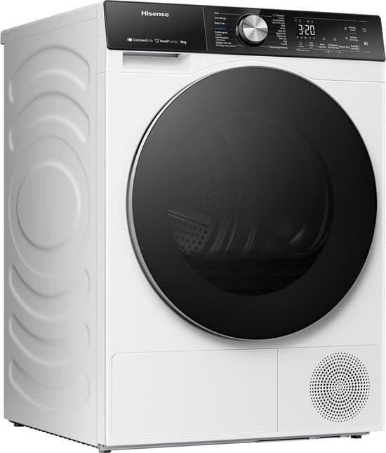 Hisense 5S Serie DH5S902BW Wasdroger met C Energielabel – Warmtepompdroger – 9kg – ConnectLife – Basket Dry