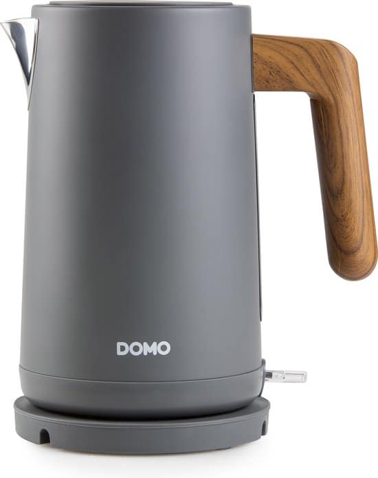 DOMO DO9268WK Waterkoker ‘Wood You’ – 1,7 L – mat grijs