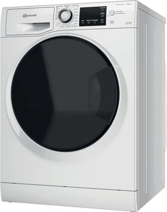 Bauknecht WATK Sense 86S 41 C, Voorlader, Vrijstaand, Duits Display